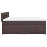 vidaXL Sommier à lattes de lit avec matelas Marron foncé 200x200 cm