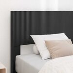 vidaXL Cadre de lit avec rangement et tête de lit Noir 90 x 190 cm