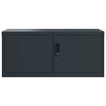 vidaXL Classeur anthracite 90x40x240 cm acier