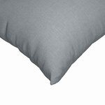 vidaXL Coussins de canapé 2 Pièces Gris clair 50 x 50 cm tissu