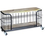 vidaXL Meuble TV 100x40x45 cm Bois de manguier massif