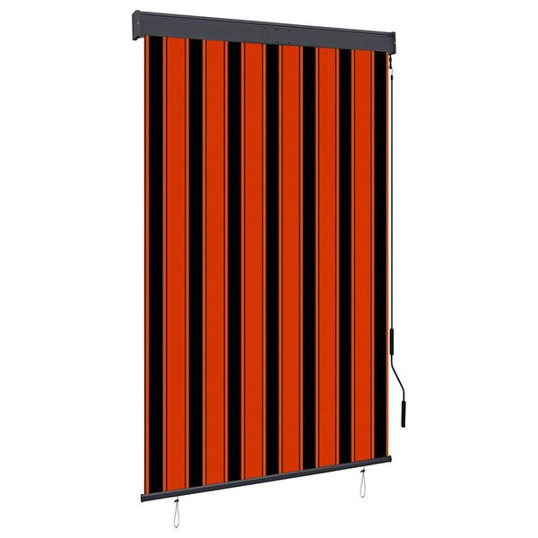 vidaXL Store roulant d'extérieur 120x250 cm Orange et marron