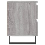 vidaXL Table de chevet sonoma gris 40x35x50 cm bois d’ingénierie