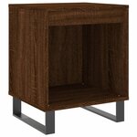vidaXL Tables de chevet 2 Pièces chêne marron 40x35x50 cm bois ingénierie