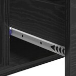 vidaXL Buffet avec tiroir Chêne noir 60 x 31 x 70 cm Bois d'ingénierie