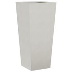 vidaXL Jardinières 2 Pièces 35x35x75 cm acier inoxydable