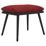 vidaXL Repose-pied Rouge bordeaux 45x29 5x35 cm Tissu et similicuir