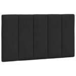 vidaXL Lit avec matelas noir 90x200 cm velours