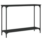 vidaXL Table console noir 101x30 5x75 cm bois d'ingénierie