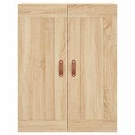 vidaXL Armoire murale chêne sonoma 69 5x34x90 cm bois d'ingénierie