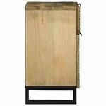 vidaXL Table de chevet 50x33x60 cm – Bois de manguier massif