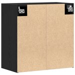 Meuble murale vidaXL Chêne noir 60x31x60 cm Bois d'ingénierie