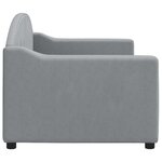 vidaXL Lit de repos gris clair 80x200 cm tissu