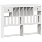 vidaXL Cadre de lit sans matelas blanc 140x190 cm bois de pin massif