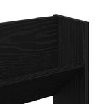 vidaXL Cabinets à chaussures muraux 2 Pièces Chêne noir 60 x 18 x 60 cm
