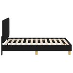 vidaXL Cadre de lit pour enfants avec tête de lit Noir 80 x 160 cm