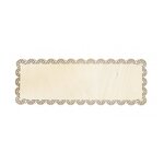 Support à gâteau / cake rectangle dentelle en bois 36 x 13 cm