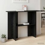 vidaXL Table console Chêne noir 100 x 30 x 75 cm Bois d'ingénierie