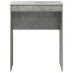 vidaXL Bureau d'écriture Gris béton Panneau de particules 60 x 40 x 76 cm