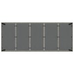 vidaXL Ensemble de salle à manger pour jardin 9 Pièces Gris Poly rotin