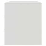 vidaXL Meuble TV blanc 99x39x44 cm acier