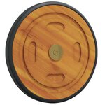 vidaXL Roues Espace avec roue 2 pc Marron 20.5 x 20.5 x 2 cm