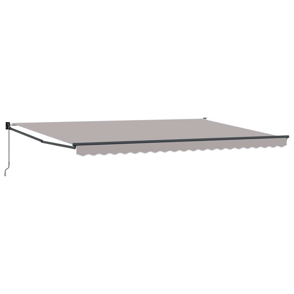 vidaXL Auvent Gris clair 500 x 300 x 165 cm Polyester et métal