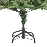 vidaXL Sapin de Noël pré-éclairé et pommes de pin vert 120cm PVC et PE