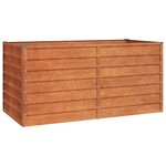 vidaXL Lit surélevé de jardin rouillé 160x80x77 cm acier corten