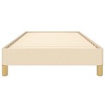 vidaXL Cadre de lit sans matelas crème 90x190 cm tissu