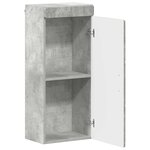 vidaXL Armoire murale de salle de bain avec étagère TULUM Gris béton
