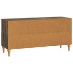 vidaXL Meuble TV Chêne Fumé 102 x 34 5 x 50 cm Bois d’ingénierie