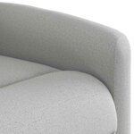 vidaXL Fauteuil de massage inclinable gris nuage tissu