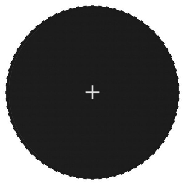vidaXL Tapis de saut Tissu Noir pour trampoline rond de 3 96 m