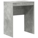 vidaXL Bureau Gris béton 60 x 40 x 76 cm Bois d'ingénierie