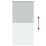 vidaXL Store enrouleur occultant largeur du tissu 80 7 cm polyester