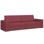 vidaXL Canapé-Lit 200cm Bordeaux tissu