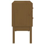 vidaXL Armoire console Marron miel 90x40x78 cm Bois de pin solide