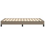 vidaXL Cadre de lit sans matelas taupe 120x190 cm tissu