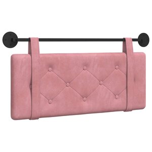 vidaXL Tête de lit suspendue Rose Velours