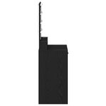 Coiffeuse vidaXL avec des lumières LED en chêne noir 50x41x140 cm
