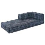 vidaXL Coussin Bleu 70 x 70 x 54 cm Polyester