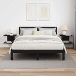 vidaXL Table de chevet 2 Pièces Chêne noir 40 x 30 x 25 cm