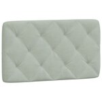 vidaXL Cadre de lit avec LED sans matelas gris clair 80x200 cm velours