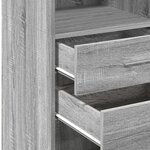vidaXL Buffet haut sonoma gris 30x42 5x124 cm bois d'ingénierie