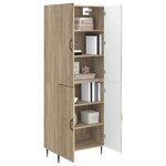 vidaXL Ensemble de Meubles 2 Pièces 66 x 34 5 x 89 5 cm Bois d'ingénierie
