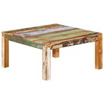 Vidaxl table basse 80x80x40 cm bois de récupération massif