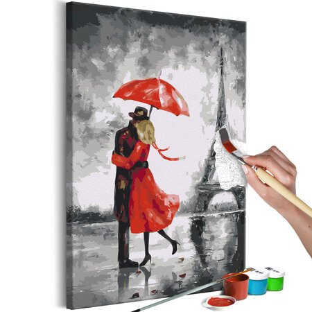 Tableau à peindre par soi-même - under the umbrella l x h en cm 40x60