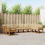 vidaXL Ensemble de canapés d'extérieur 10 Pièces Naturel et Beige