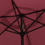 vidaXL Parasol Bordeaux 200x224 cm Aluminium